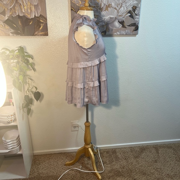 💐HP💐 Anthropologie Lavender Ruffle Blouse - Picture 6 of 8